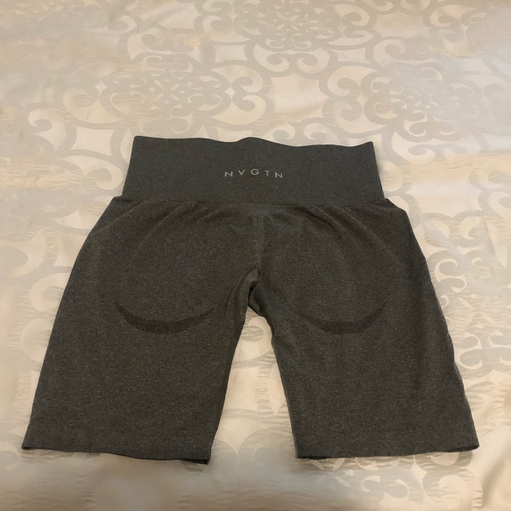 Nvgtn Khaki Green Biker shorts